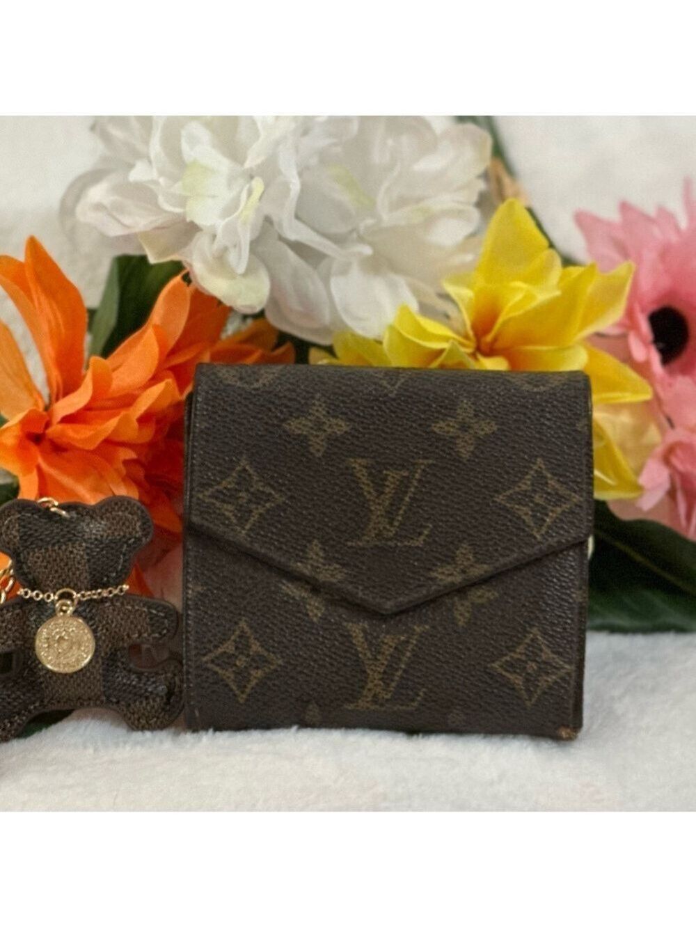 VINTAGE LOUIS VUITTON MONOGRAM PORTEFEUILLE ELISE TRIFOLD WALLET- MADE IN FRANCE